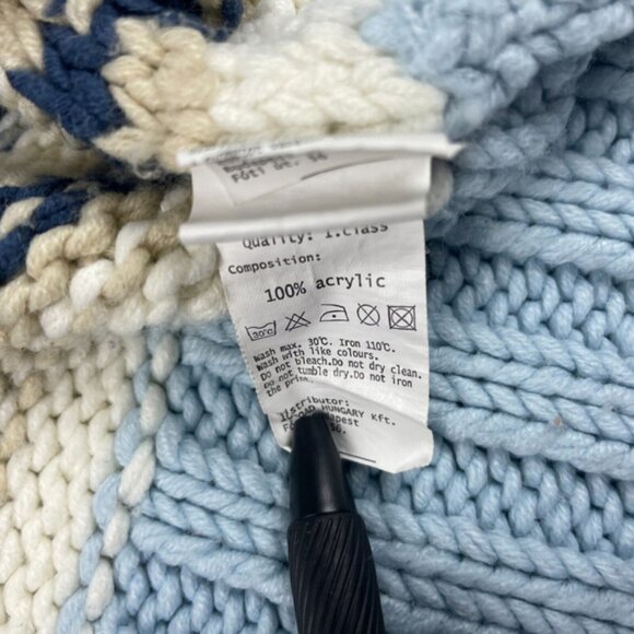 Euroad Sweater Womens Large Multi Striped Knit Acrylic Long Sleeve Turtleneck - Picture 9 of 10